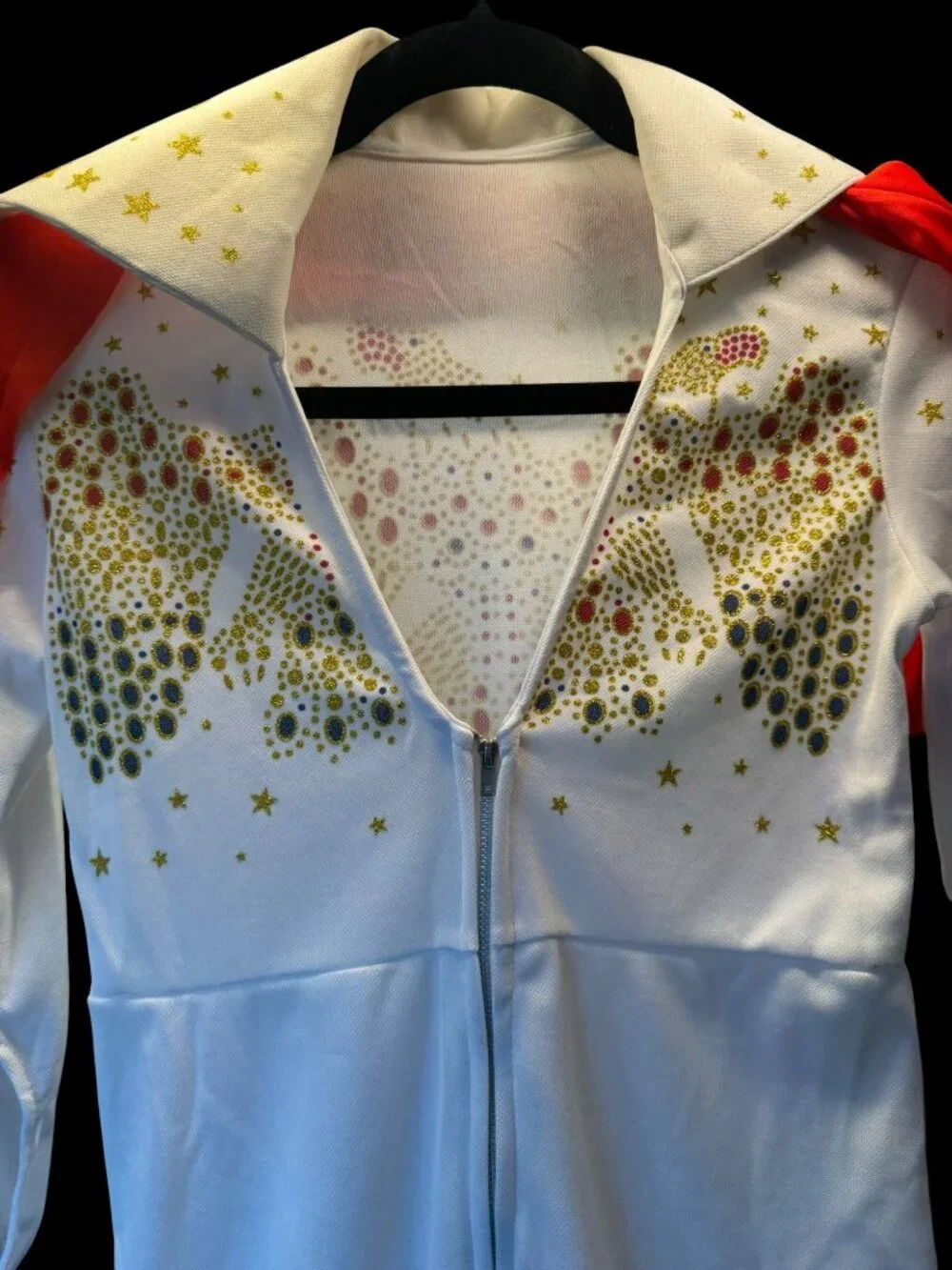 Elvis Halloween Costume With Red Scarf & Gold Star Details Medium By Rubies Jump